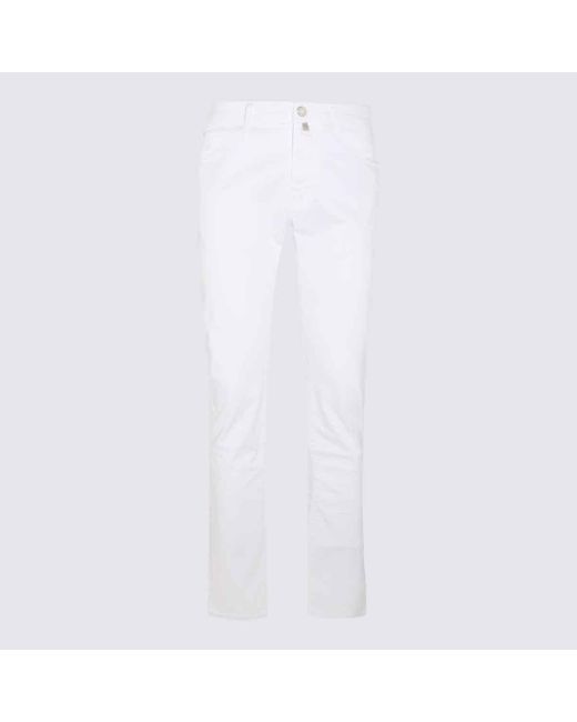 Jacob Cohen White Cotton Denim Jeans for men