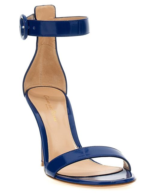 Gianvito Rossi Blue 'Portofino' Sandals
