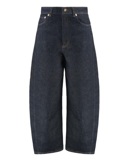 Givenchy Blue Cocoon Cropped Jeans