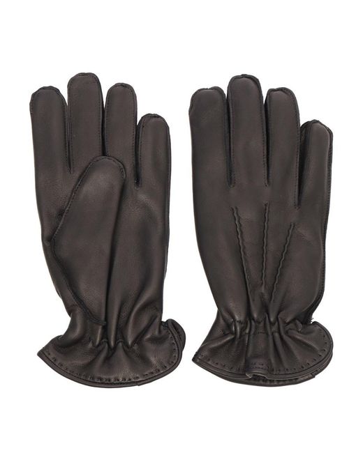 Claudio Orciani Black Gloves for men
