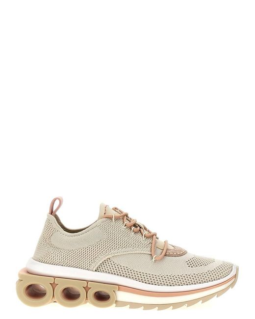 Ferragamo White Nima Sneakers