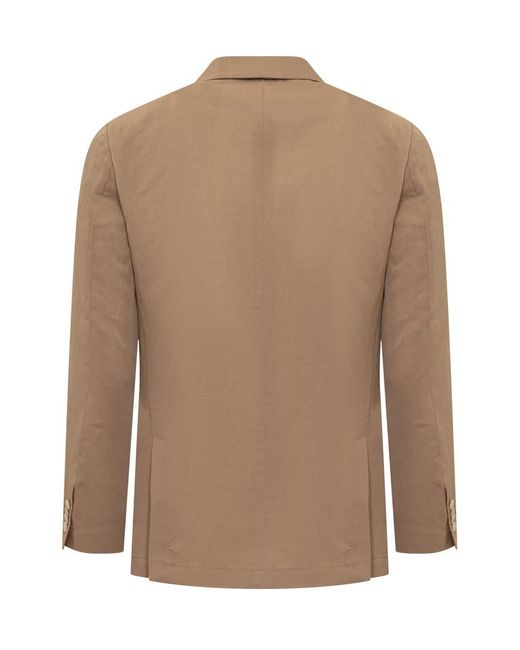 Boss Brown Single-Breasted Jacket for men