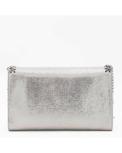 Stella McCartney Gray Falabella Shoulder Wallet Bags