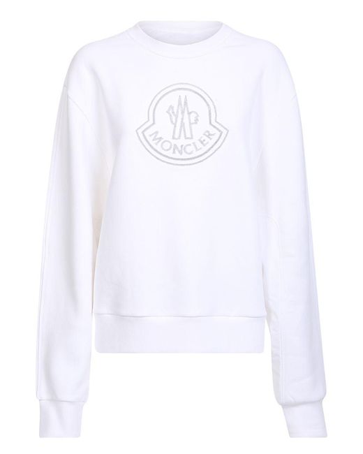 Moncler White Sweatshirts