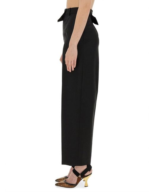 Fendi Black Pants With Asymmetrical Waist