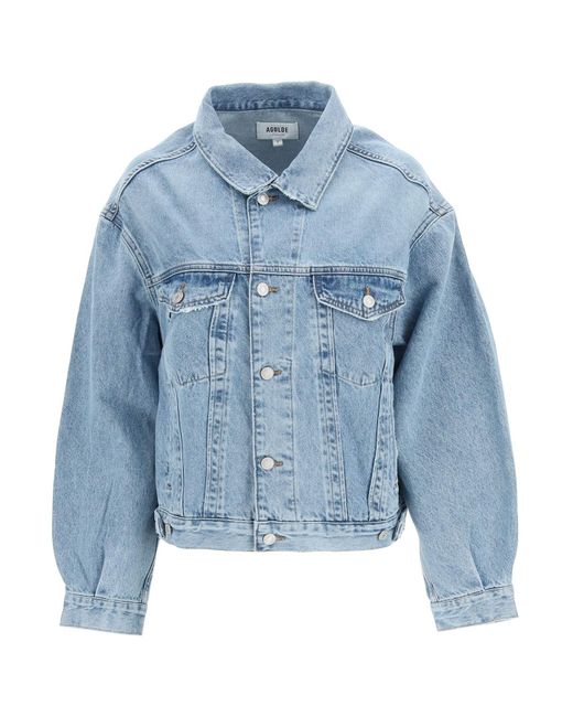 Agolde Charli Denim Jacket in Blue 