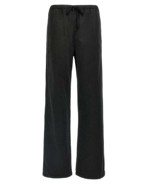 MM6 by Maison Martin Margiela Black Drawstring Pants