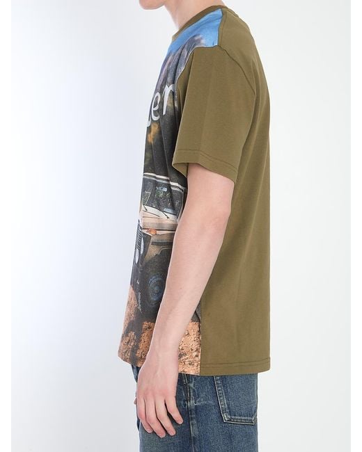 Moncler Genius Gray Printed T-Shirt for men