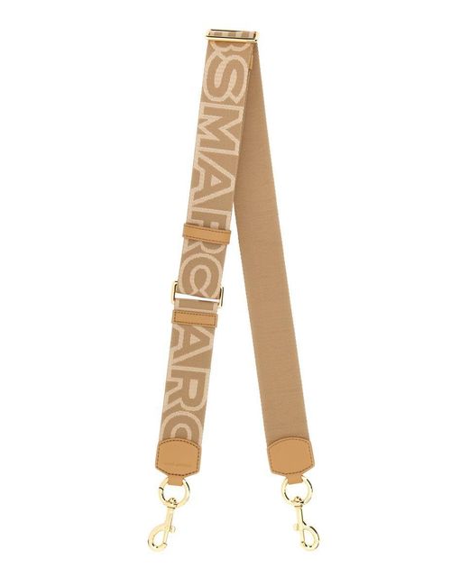 Marc Jacobs Natural The Outline Logo Shoulder Strap