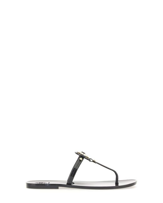 tory burch mini miller flat sandal