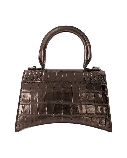 Balenciaga Brown Hourglass Xs Bag