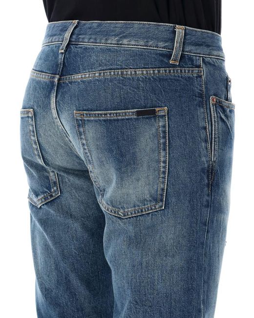Saint Laurent Blue Denim Jeans for men