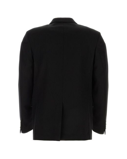 Lanvin Black Wool Single Breast Blazer Jacket for men