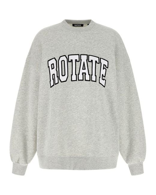 ROTATE BIRGER CHRISTENSEN Gray 'Heavy Sweat' Sweatshirt