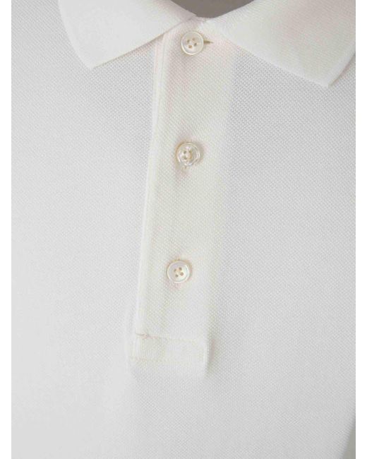 Tom Ford White Plain Cotton Polo for men