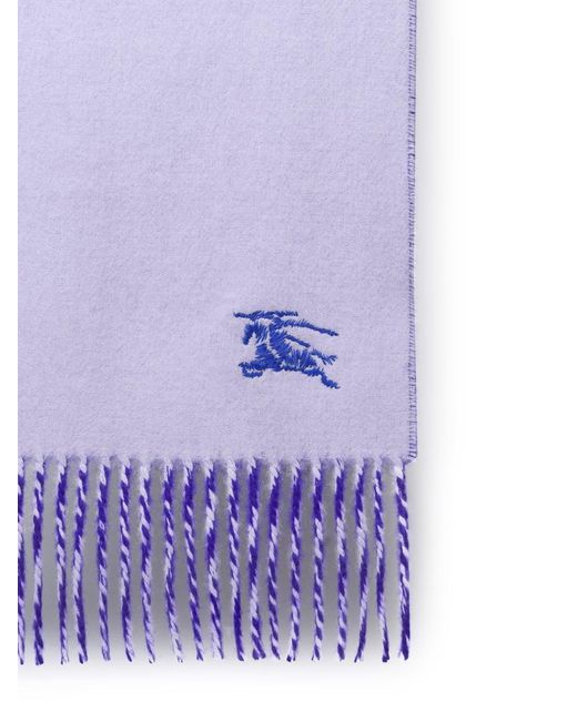 Burberry Lilac Cashmere Scarf in Purple | Lyst