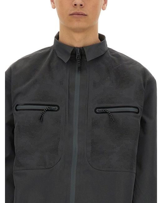 Alpha Industries Gray Laser Cut Shirt for men