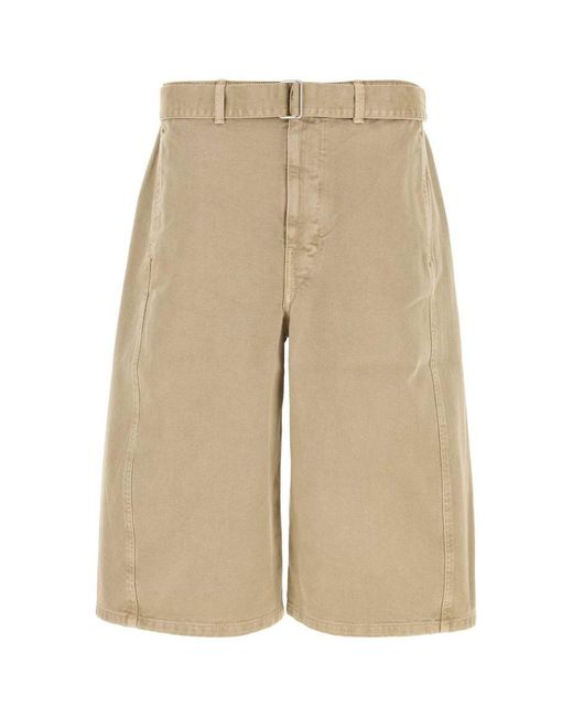 Lemaire Natural Denim Bermuda Shorts for men