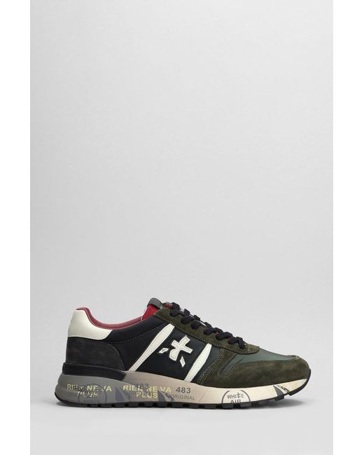 Premiata Black Lander Sneakers for men