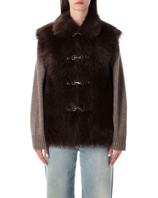 Urbancode Black Reversible Faux Fur Gilet