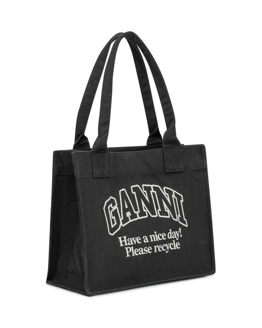 Ganni Black Tote Bag