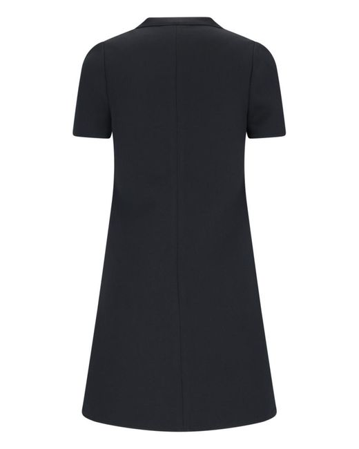 Courreges Black Zip Mini Dress