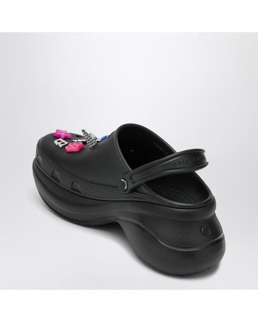 Balenciaga Black Crocs Jibbitz