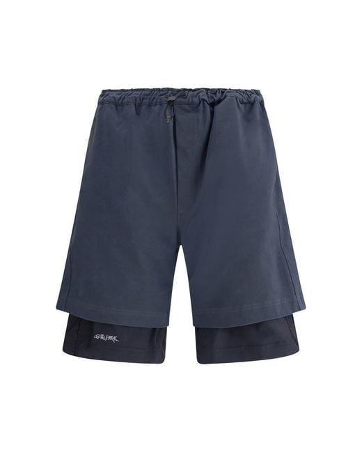GR10K Blue Bermuda Shorts for men