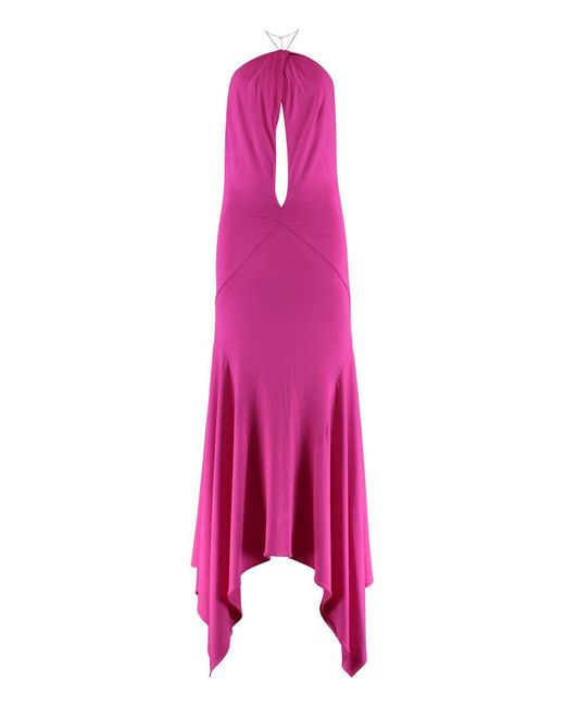 The Attico Pink Stretch Viscose Dress