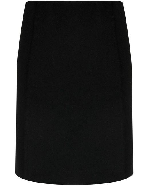 P.A.R.O.S.H. Black Above-knee Wool Skirt