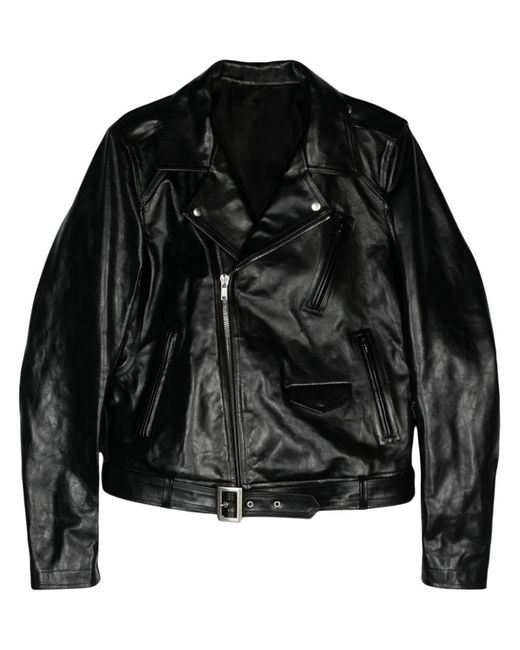 Rick Owens Black Luke Stooges Biker Jacket for men