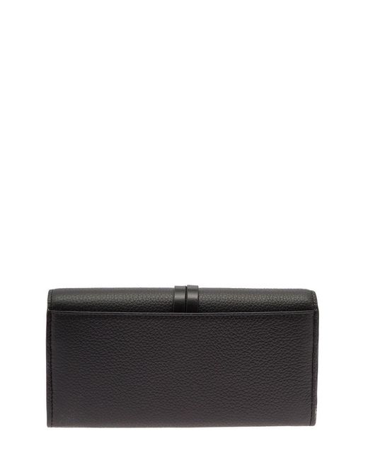 Chloé Black Tri-Fold Alphabet Leather Wallet