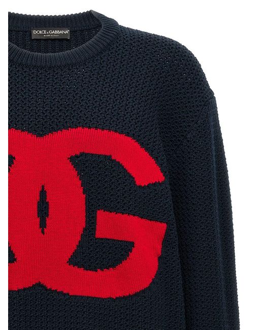Dolce & Gabbana Blue Logo Sweater Sweater, Cardigans for men
