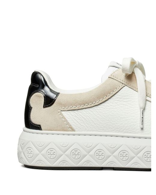 Tory Burch White Ladybug Panelled Sneakers