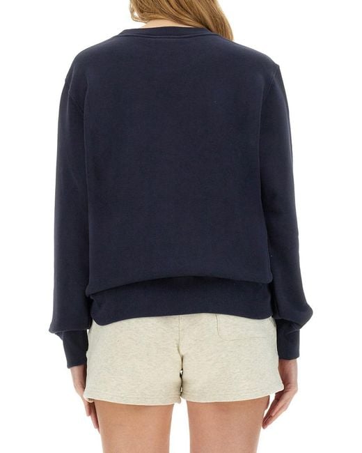 Autry Sweatshirt With Embroidered Logo in Blue | Lyst