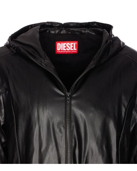 DIESEL Black Jackets for men