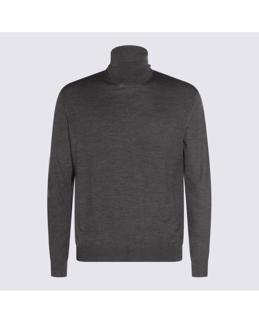 Malo Gray Cashmere Jumper for men