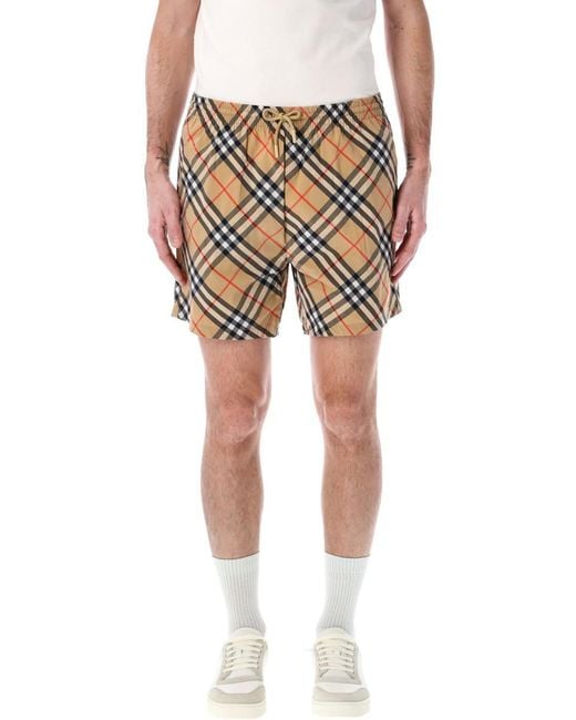 Burberry Multicolor Check Swim Shorts for men