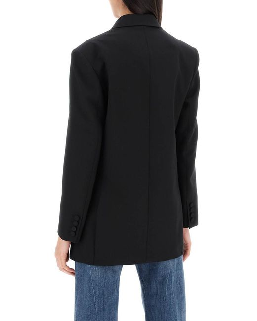 Valentino Garavani Black Tailored Wool Jacket For Men