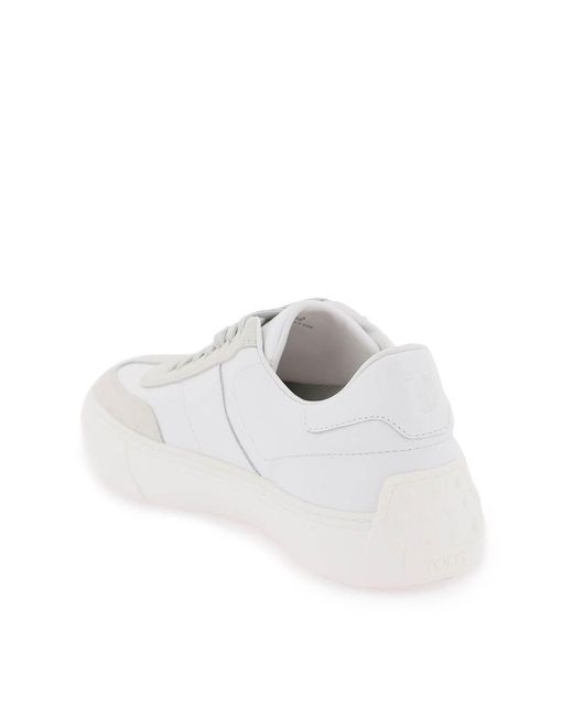 Tod's White Leather Sneakers for men