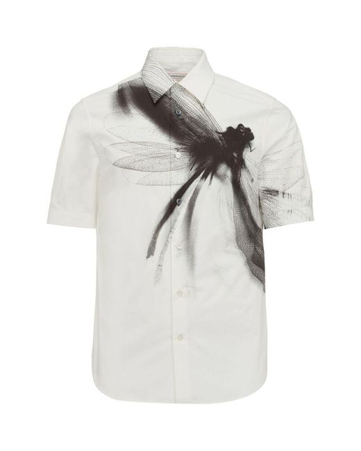Alexander McQueen Shirts in Gray for Men Lyst