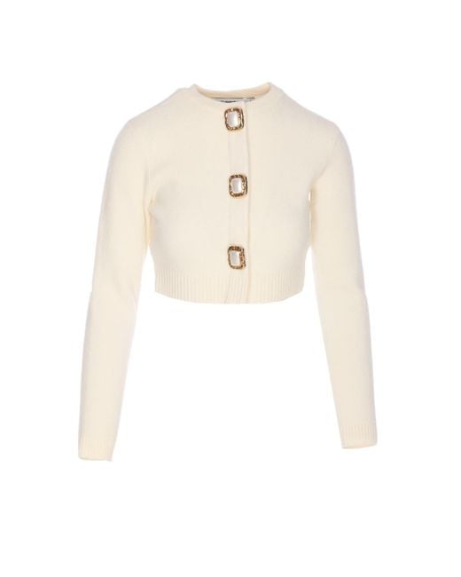 Self-Portrait White Self Portrait Wool Cardigan