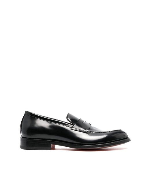 Santoni Black Shoes for men