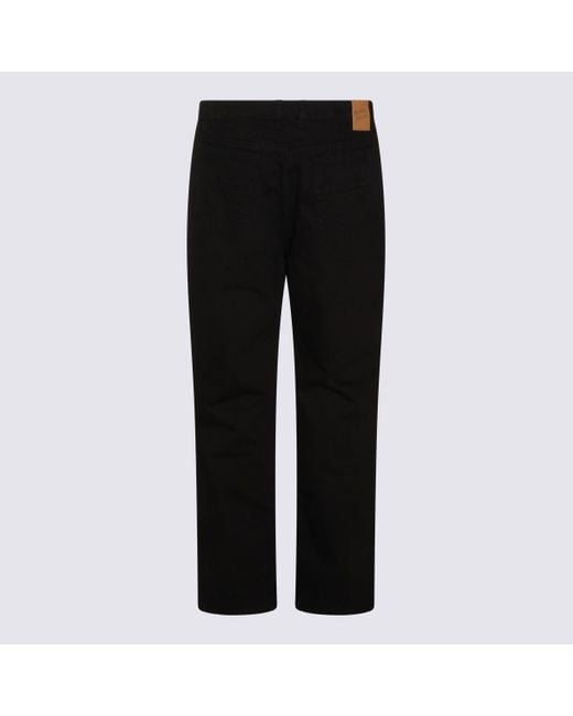 Maison Kitsuné Black Jeans Nero for men