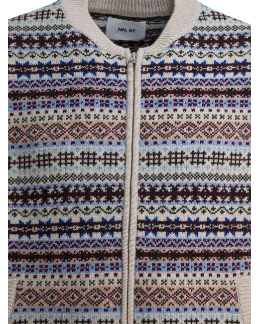 NN07 Blue "Robbie" Wool Vest for men