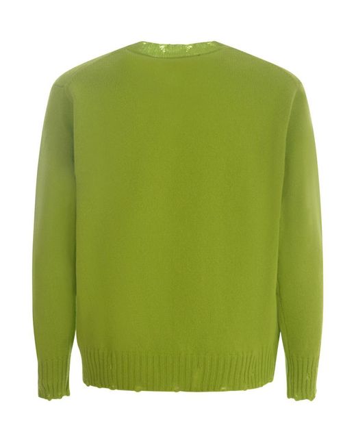 Amaranto Green Sweater for men