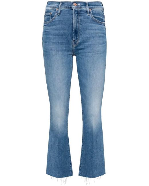 Mother Blue The Insider Cropped Jeans