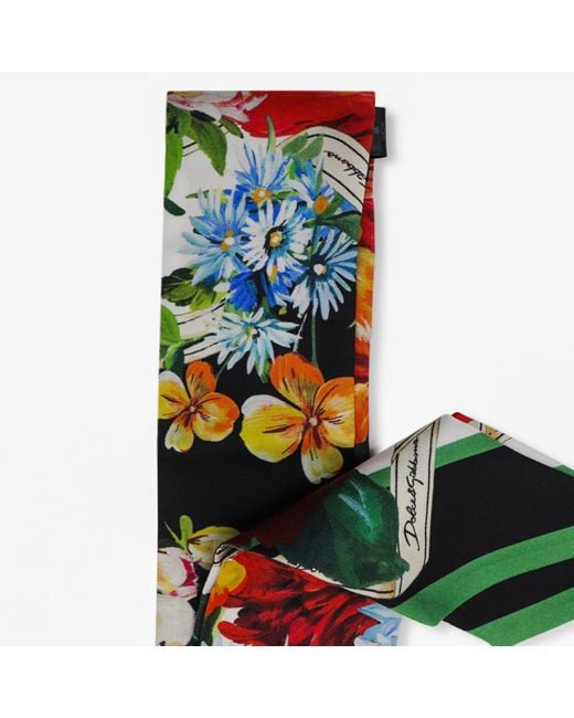 Dolce & Gabbana Red Silk Scarve