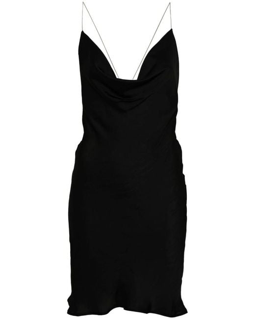 Y. Project Black Invisible Strap Mini Slip Dress