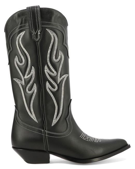 Sonora Boots Black "santa Fè" Cowboy Boots